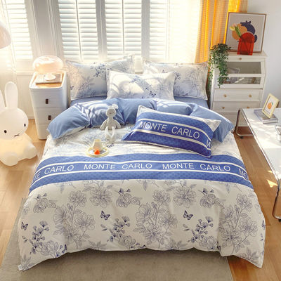 Home Warm Cosy Luxury Breathable Super Soft Fitted Bed Sheet 4 Piece Bedding Sheet Set