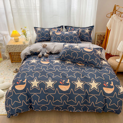 Home Warm Cosy Luxury Breathable Super Soft Fitted Bed Sheet 4 Piece Bedding Sheet Set