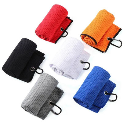 Custom Logo Golf Towels Microfiber Waffle Cleaning Towel for Sustainable Sports Adults