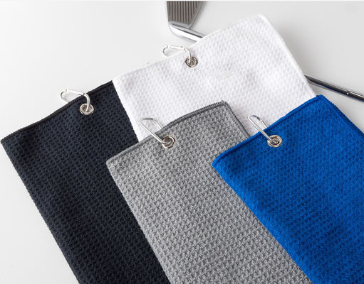 Custom Logo Golf Towels Microfiber Waffle Cleaning Towel for Sustainable Sports Adults