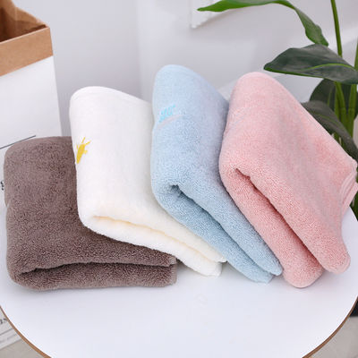 All-aged Customized Size Embroidery Logo Cotton Towel For Men Women Soft Thickened Towels SOLID COLOR