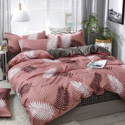 Thread Count 400TC Customized Designs Cotton Duvet Cover Set with 4 Pieces Bed Sheet Set
