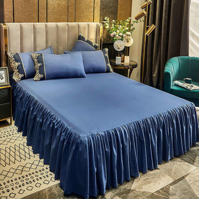 Custom Polyester Fabric Bed Skirt Bedding Set for Adults and Children Duvet Included