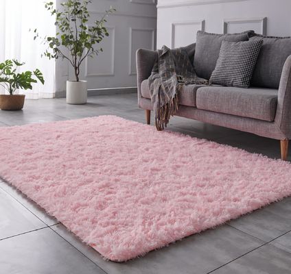 9mm Thick Large Fluffy Shag Living Room Area Rugs for Home Hotel Bathroom and Shower Room
