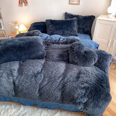 Christmas Luxury Shaggy Super Soft Warm Mink Velvet Duvet Bedding for Autumn Winter