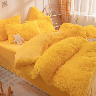 Princess Style Custom Christmas Luxury Shaggy Flanell Warm Bedding for Autumn Winter