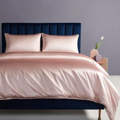 128x68 Fabric Density 100% Pure Silk Satin Duvet Cover Set for Luxury Hotel Bedding