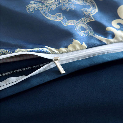 European Style Embroidery Satin Bedding Set 3 Piece Duvet Cover Bed Sheet Pillow Case