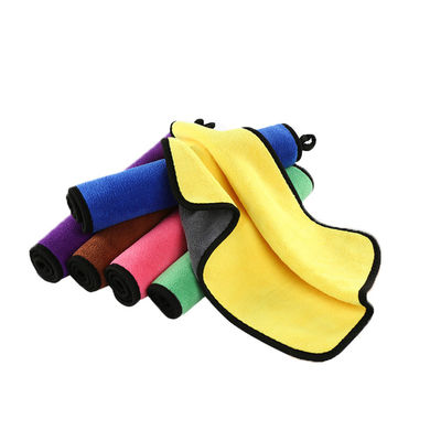 Thick Coral Velvet Car Towel Made of Polyester Fiber for Soft and Cleaning Experience