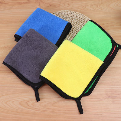 Car Wash Towel Coral Velvet Cleaning Absorbent Rag Microfiber Car Towel Custom 30*30cm