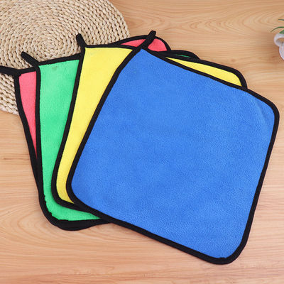 Car Wash Towel Coral Velvet Cleaning Absorbent Rag Microfiber Car Towel Custom 30*30cm