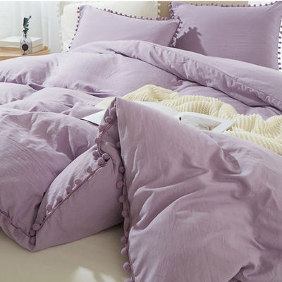 King Size Microfiber Bedding Set with 30 Degree Washing Temperature and 40 Fabric Count