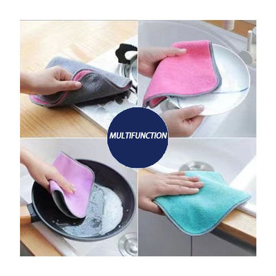 Customizable Rectangle Kitchen Towel Absorbent and Non-Shedding Microfiber Material