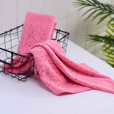 Quick-Dry 35*75cm Rectangle Microfiber Printing Towel for Face Washing Polyester Fiber