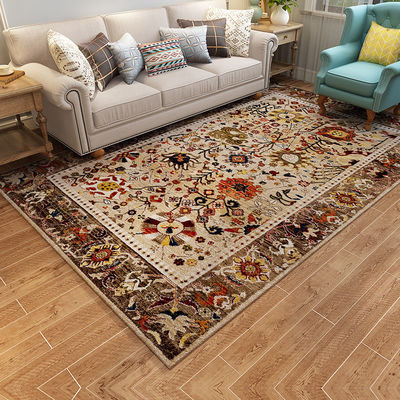 Custom Large Carpet Distressed Design BNon-Shedding Easy Care Mat Animal Print Style