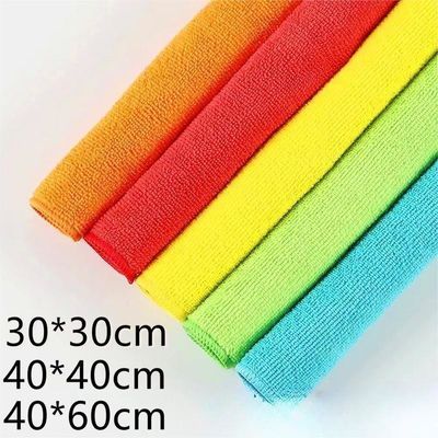 Absorbent and Soft Microfiber Washing Cloths Custom Package Logo Rectangle Shape