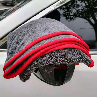 Customized Logo 700-1300gsm Microfiber Twisted Loop Wash Towel for Automotive Cleaning
