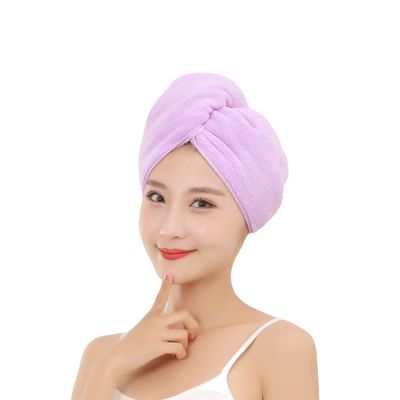 Customized Printing Designs Elastic Microfiber Turban Towel Wrap for Hair Shower Drying