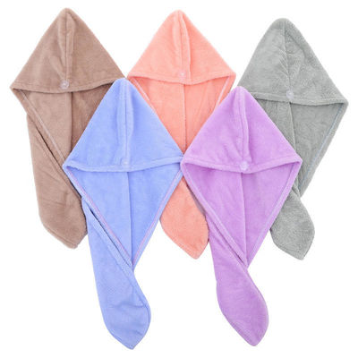 Customized Printing Designs Elastic Microfiber Turban Towel Wrap for Hair Shower Drying