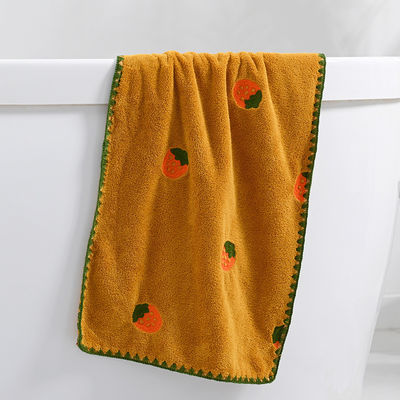Upgrade Your Towel Collection with this Full Screen Embroidered Coral Velvet Towel