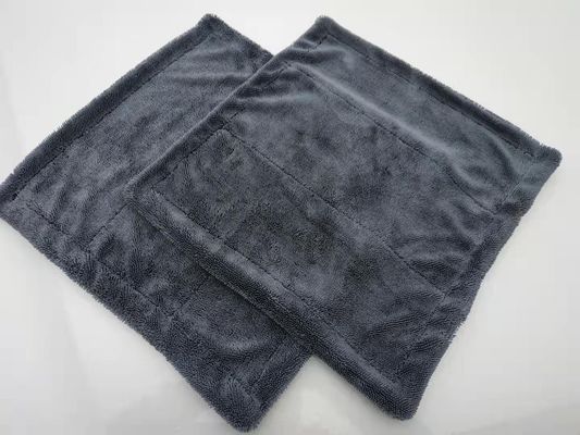 Customized Color Spun-place Technology Microfiber Plush Twist Towels for Car Seat Drying