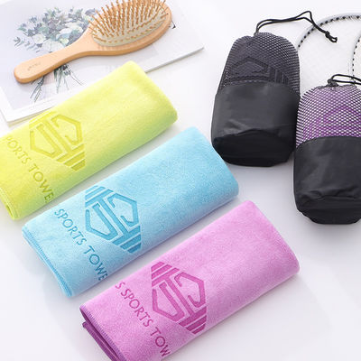 Sports Custom Logo Microfiber Sweat-absorbing Towel for Outdoor Activities Quick-drying