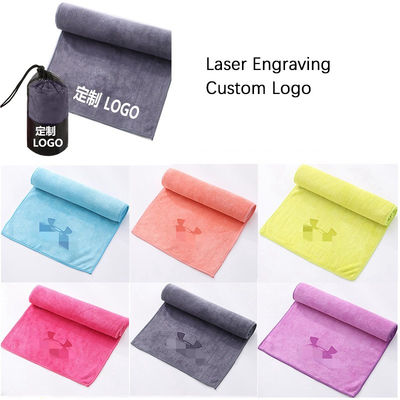 Sports Custom Logo Microfiber Sweat-absorbing Towel for Outdoor Activities Quick-drying