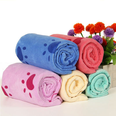 Home/Hotel Coral Fleece Soft Towel Set Microfiber Bear Print Bath Towel Three-piece Set