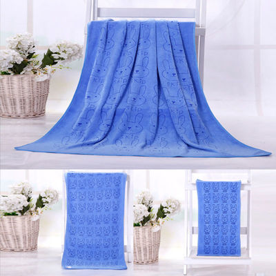 Home/Hotel Coral Fleece Soft Towel Set Microfiber Bear Print Bath Towel Three-piece Set