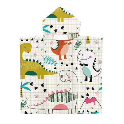 Animal Print Pattern Microfiber Beach Towel for Kids Sunscreen Protection and Comfort