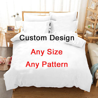 Customization 400TC 3D Printing Polyester Cotton Bedding Sets in 200*200 Fabric Density