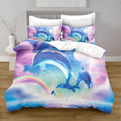 Customization 400TC 3D Printing Polyester Cotton Bedding Sets in 200*200 Fabric Density