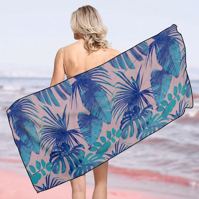 Custom Microfiber Outdoor Beach Towel with QUICK-DRY Absorbency and Printed Design