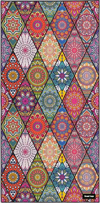 Custom Microfiber Outdoor Beach Towel with QUICK-DRY Absorbency and Printed Design
