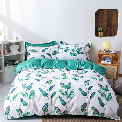 100% Cotton Air-permeable Plant Pattern Juego De Sabanas De Algodon Customized Comforter