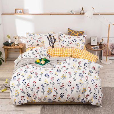 100% Cotton Air-permeable Plant Pattern Juego De Sabanas De Algodon Customized Comforter