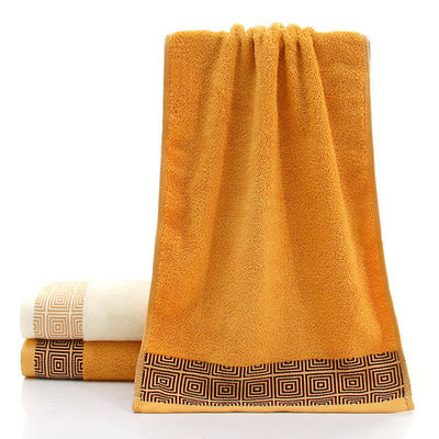 Ultra Soft Bamboo Cotton Hotel Towels Customized for Adults Woven Solid Color