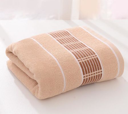 Revolutionize Your Bath Experience with Our 70*140cm Bath Towel in Solid Color Stripes