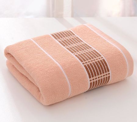 Revolutionize Your Bath Experience with Our 70*140cm Bath Towel in Solid Color Stripes