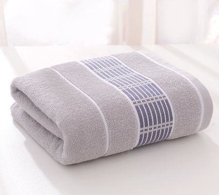 Revolutionize Your Bath Experience with Our 70*140cm Bath Towel in Solid Color Stripes