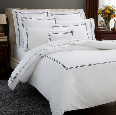 Nantong Luxury Duvet Bedding Sets With Stitch Embroidery Covers For King Size Bed