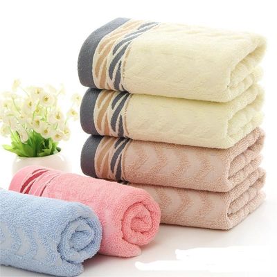 Home Hotel and Sports Cotton Absorbent Towels with Personalized Logo Design