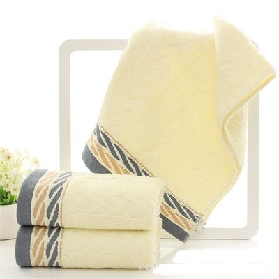 Home Hotel and Sports Cotton Absorbent Towels with Personalized Logo Design