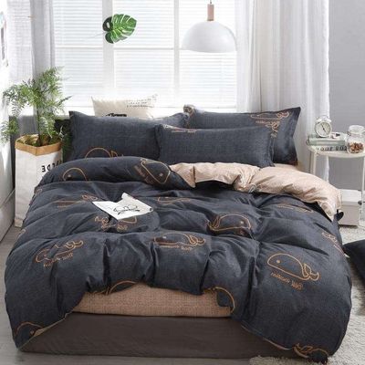 Air-permeable Bedding Set Hotel Supply 100% Luxury Duvet Cover 4 Pieces Bed Sheet Set