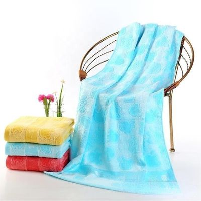 Custom Colored Bamboo Fiber Bath Towel for Adult Men and Women Sustainable Choice
