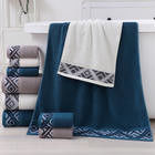 High Water Absorption Plain Dyed 100% Cotton Bath Towels for Home Hotel Spa Ect