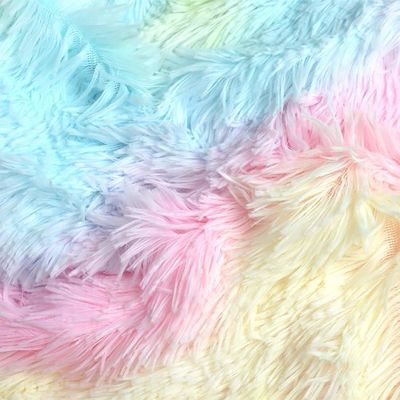 200TC Thread Count Bedding Set Faux Fur Duvet Mink Rainbow Plush Fluffy Luxury Fitted Sheets Set
