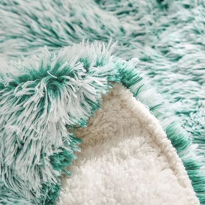 200TC Thread Count Bedding Set Faux Fur Duvet Mink Rainbow Plush Fluffy Luxury Fitted Sheets Set