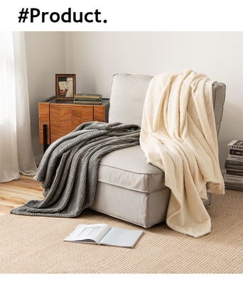 Stylish Solid Colors Knitted for a Clean and Contemporary Living Room Home
