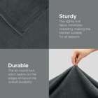 Soft Microfiber Grey Fleece Blanket 300GSM King Size 90x102 Inches by Utopia Bedding